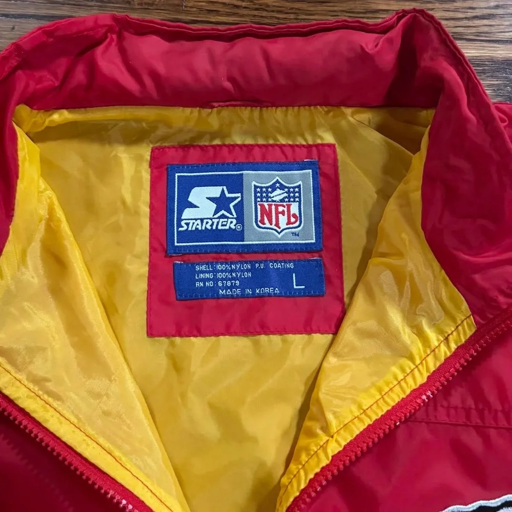 Vintage Starter Kansas City Chiefs Windbreaker (Size L - Picture 2 of 4